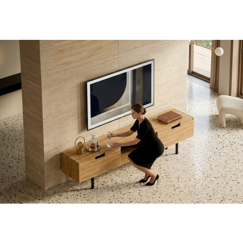 Szafka RTV-25 Drewno Lite Dąb Loft Lakier Rozmiary od 100 cm do 200 cm PREMIUM